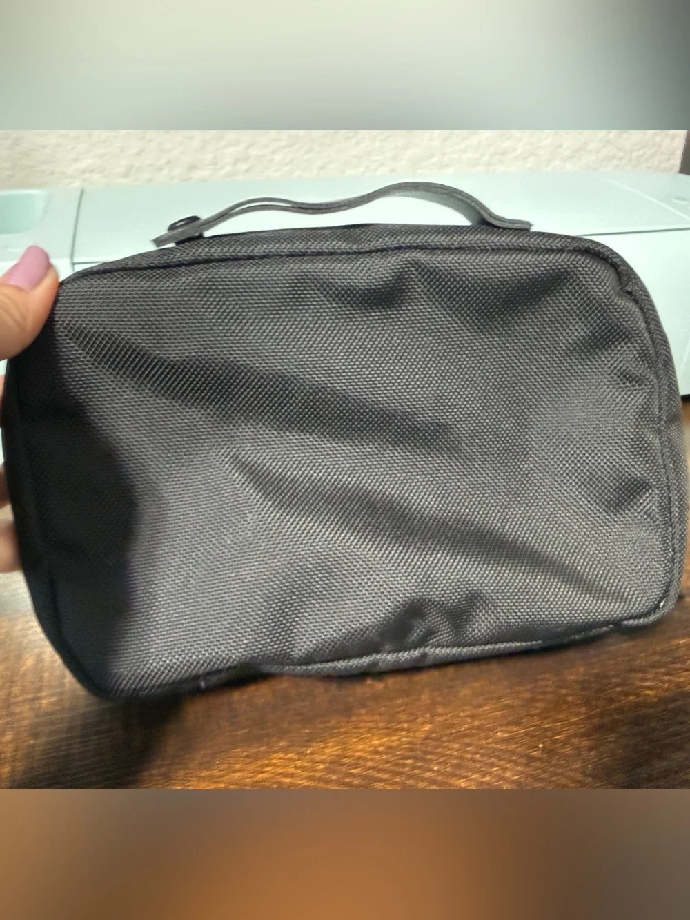 Tumi Alpha 2 Black Nylon & Leather Trim Toiletry Kit